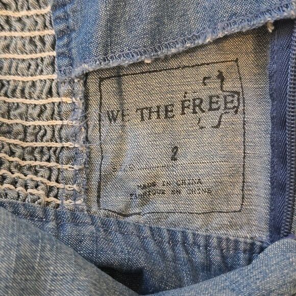 We the Free Strapless y2k Denim Dress 2 - Picture 8 of 10